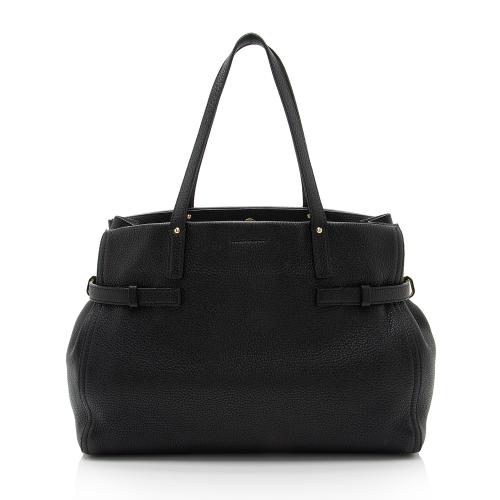 Salvatore Ferragamo Leather Nencia Tote