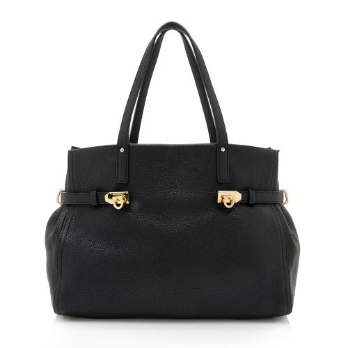 Salvatore Ferragamo Leather Nencia Tote