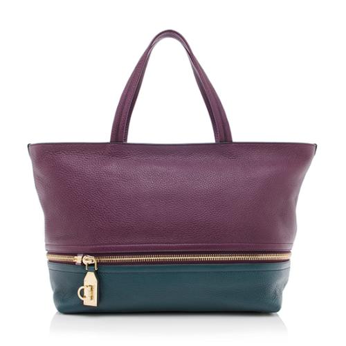 Salvatore Ferragamo Leather Tara Tote 