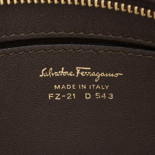 Salvatore Ferragamo Patent Tricolor Sofia Medium Top Handle