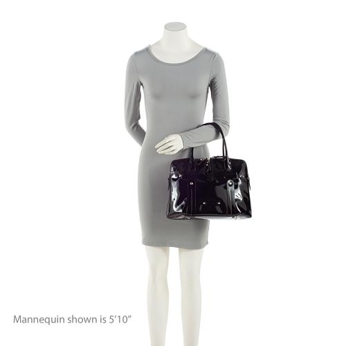 Salvatore Ferragamo Patent Leather Zip Side Tote