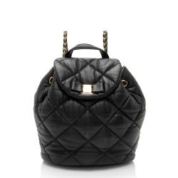 Salvatore Ferragamo Quilted Calfskin Giuliette Backpack