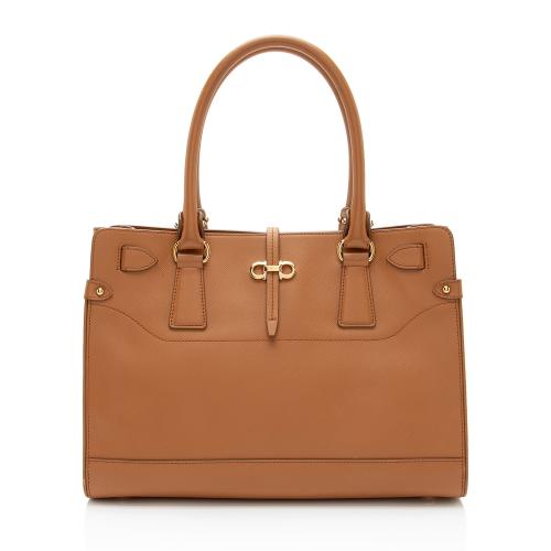 Salvatore Ferragamo Saffiano Briana Small Tote