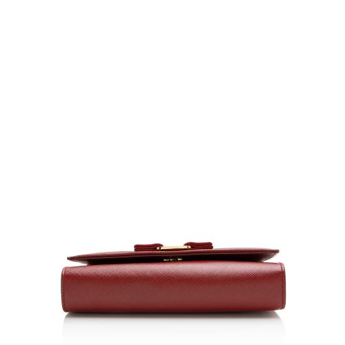 Salvatore Ferragamo Saffiano Miss Vara Mini Shoulder Bag