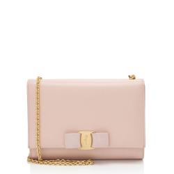 Salvatore Ferragamo Saffiano Miss Vara Mini Shoulder Bag