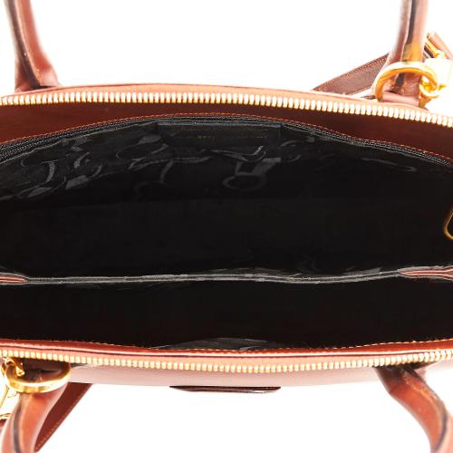 Salvatore Ferragamo Studded Leather Satchel