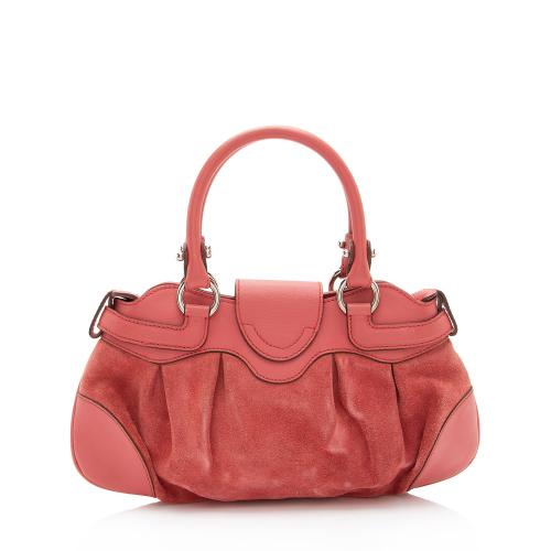 Salvatore Ferragamo Suede Gancini Mini Satchel - FINAL SALE