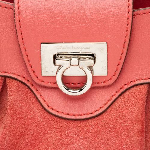 Salvatore Ferragamo Suede Gancini Mini Satchel - FINAL SALE