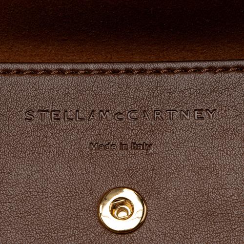 Stella McCartney Eco Alter Nappa Faux Shearling Logo Mini Tote