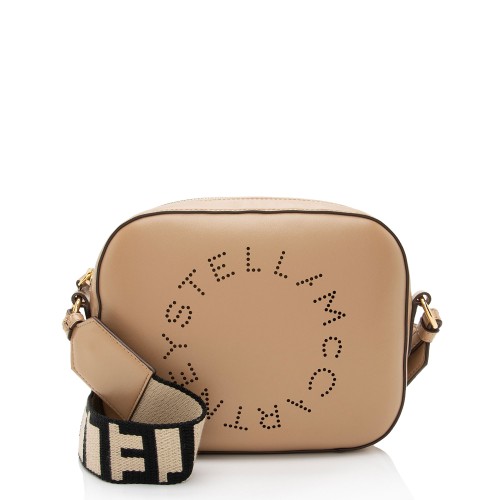 Stella McCartney Eco Alter Nappa Perforated Logo Mini Camera Bag