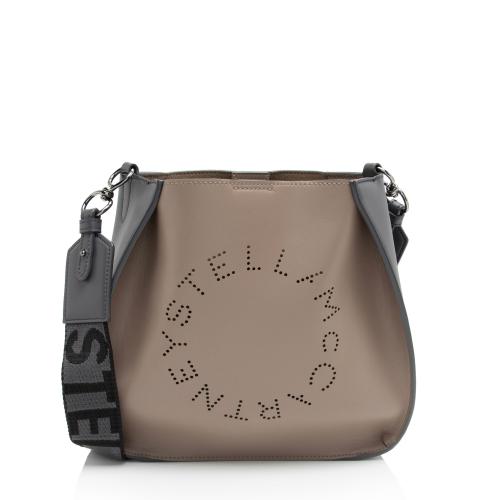 Stella McCartney Eco Alter Nappa Perforated Logo Mini Crossbody