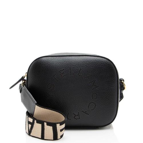 Stella McCartney Eco Alter Nappa Perforated Logo Mini Camera Bag