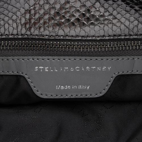 Stella McCartney Metallic Faux Snakeskin Falabella Small Tote