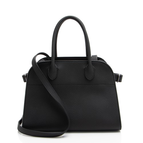 The Row Grained Calfskin Soft Margaux 10 Bag