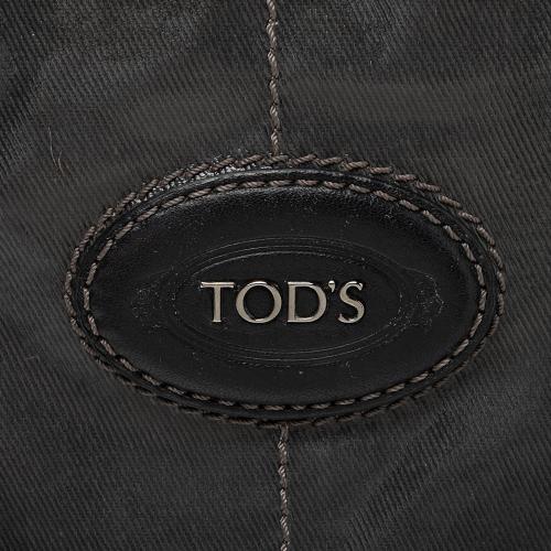 Tods Coated Canvas G-Bag Sacca Grande Tote