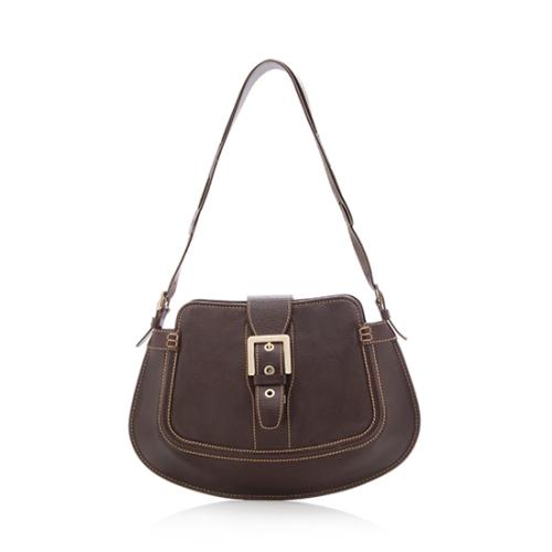 Tods Leather Buckle Shoulder Bag