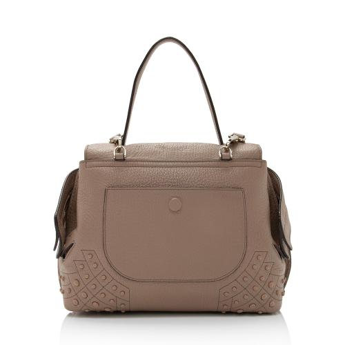 Tods Leather Studded Wave Mini Satchel