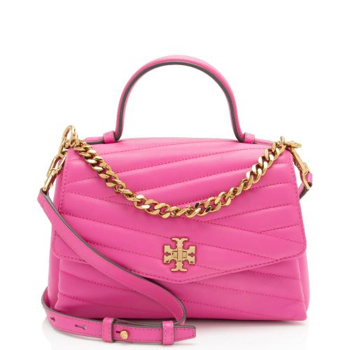 Tory Burch Chevron Leather Kira Top Handle