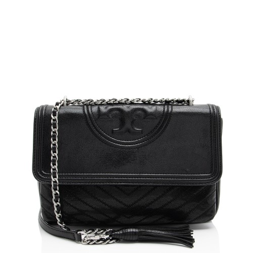 Tory Burch Leather Fleming Shoulder Bag