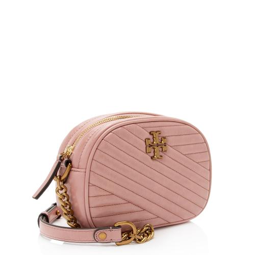 Tory Burch Chevron Glazed Leather Kira Small Camera Bag