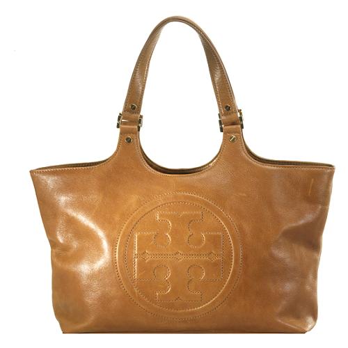 Tory Burch Leather Bombe Burch Tote