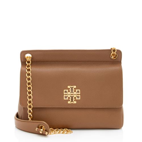 Tory Burch Leather Britten Flap Bag