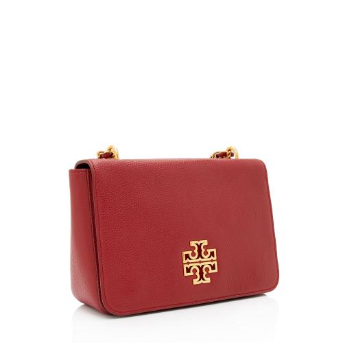 Tory Burch Leather Britten Small Shoulder Bag