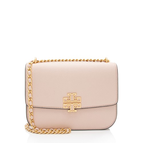 Tory Burch Leather Britten Small Shoulder Bag