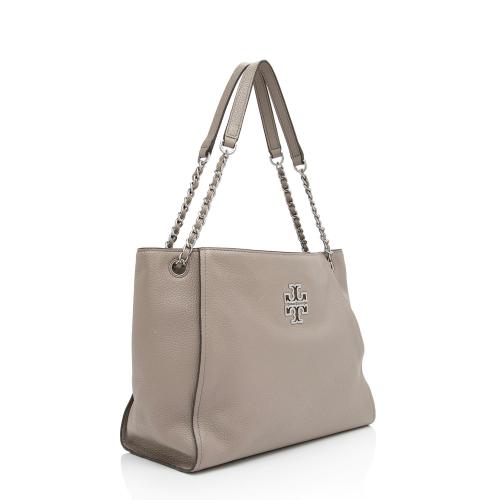 Tory Burch Leather Britten Small Slouchy Tote