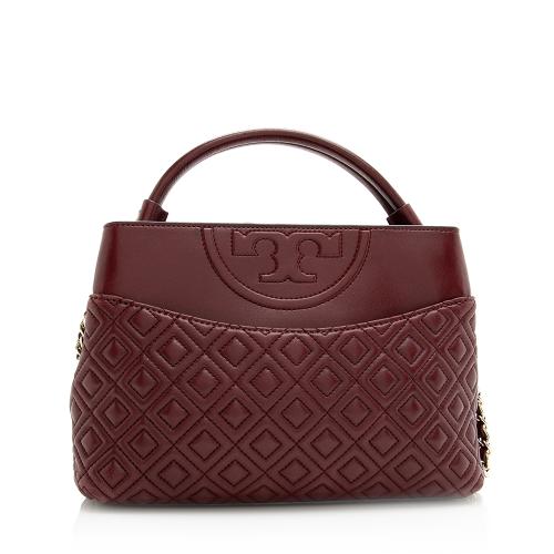 Tory Burch Leather Fleming Mini Satchel