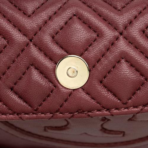 Tory Burch Leather Fleming Mini Satchel