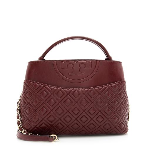 Tory Burch Leather Fleming Mini Satchel