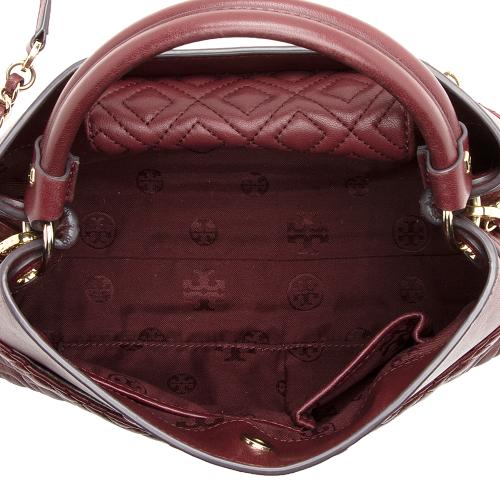 Tory Burch Leather Fleming Mini Satchel