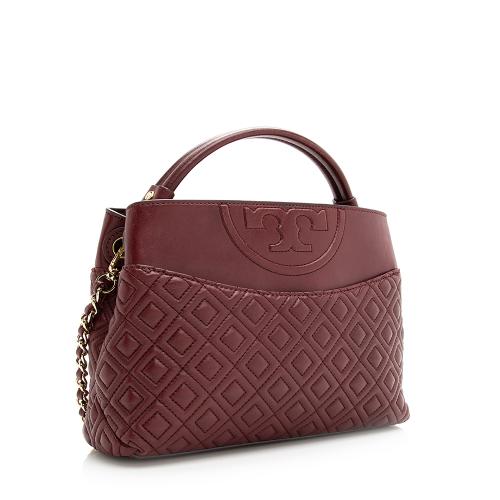 Tory Burch Leather Fleming Mini Satchel