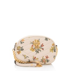 Tory Burch Leather Floral Kira Small Camera Bag