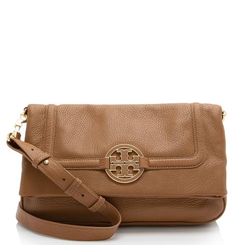 Tory Burch Leather Fold Over Amanda Crossbody