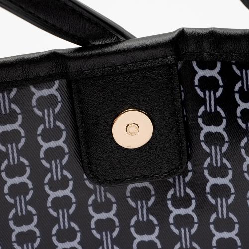 Tory Burch Leather Gemini Chain Print Tote