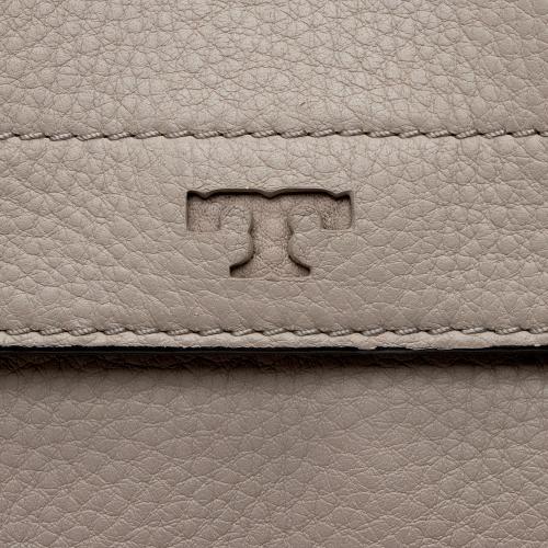 Tory Burch Leather Half Moon Medium Satchel