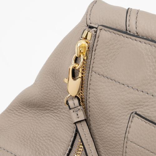 Tory Burch Leather Half Moon Medium Satchel