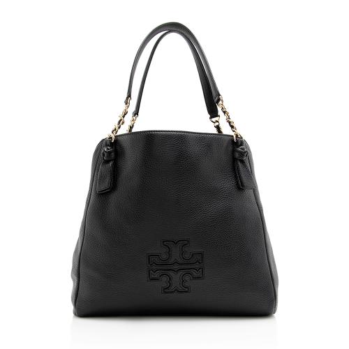 Tory Burch Leather Harper Center Zip Tote