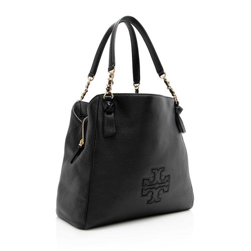 Tory Burch Leather Harper Center Zip Tote