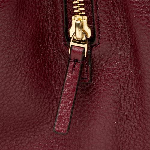 Tory Burch Leather Harper Center Zip Tote