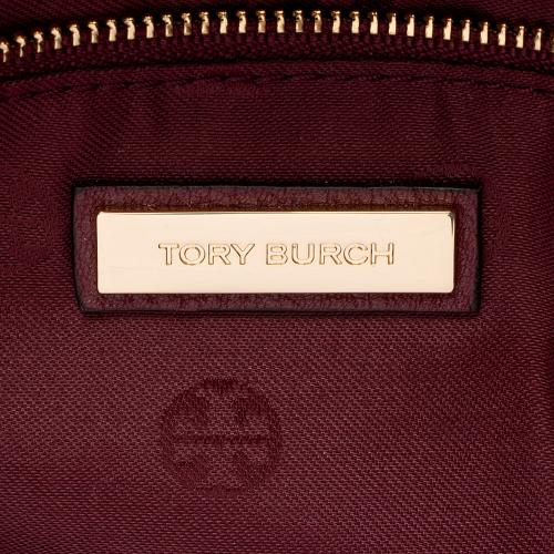 Tory Burch Leather Harper Center Zip Tote