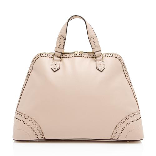 Tory Burch Leather Laser Cut Robinson Dome Satchel