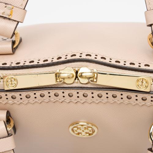 Tory Burch Leather Laser Cut Robinson Dome Satchel