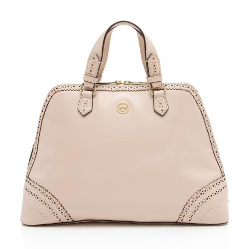 Tory Burch Leather Laser Cut Robinson Dome Satchel