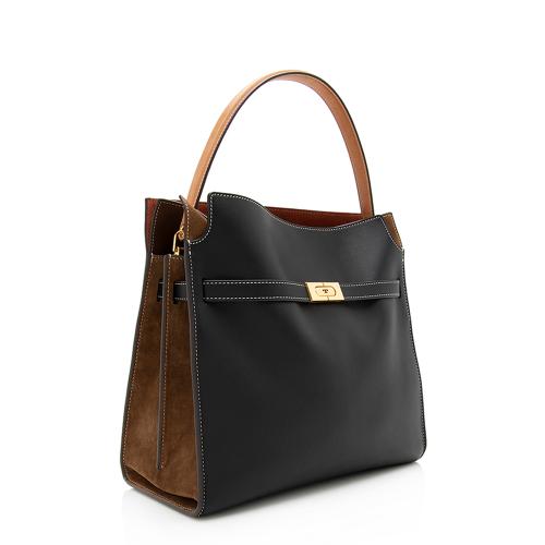 Tory Burch Lee Radziwill Leather Double Tote