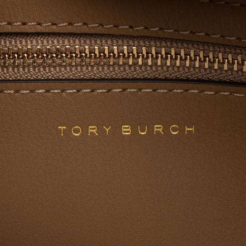 Tory Burch Lee Radziwill Leather Woven Double Satchel