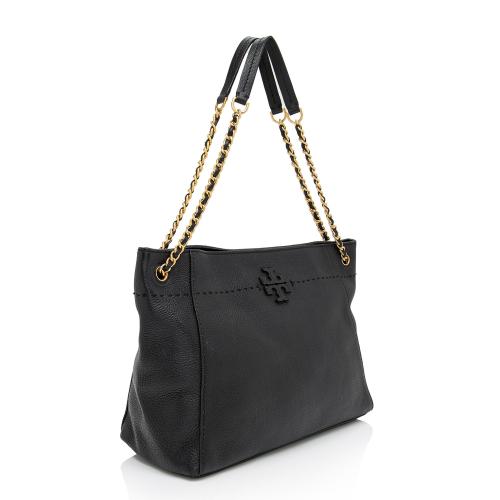 Tory Burch Leather McGraw Chain Slouchy Tote