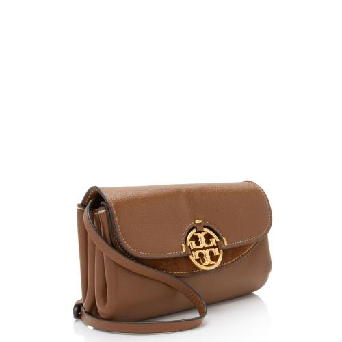 Tory Burch Leather Miller Flap Crossbody